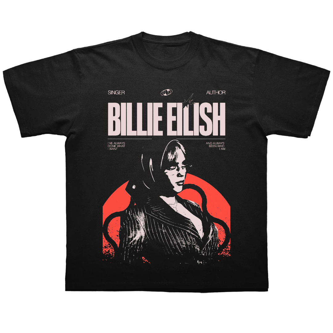 Billie Eilish Retro - Singer - Oversize Unisex T-Shirt