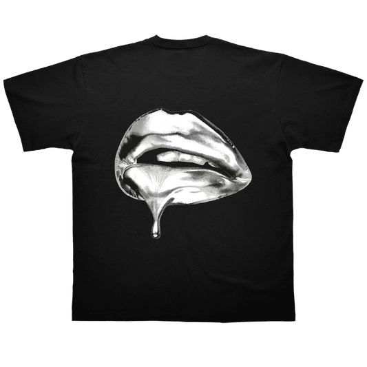 Chrome Drip Lips Graphic Unisex T-Shirt